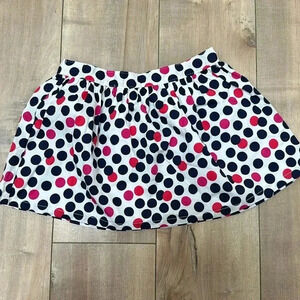4/$25 Gymboree Navy Berry and White Polka Dot Skirt Sz 4T